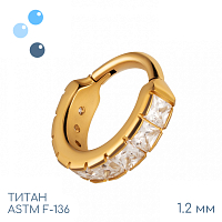 Кольцо-кликер Idol lite Gold 1.2 мм (16 G)